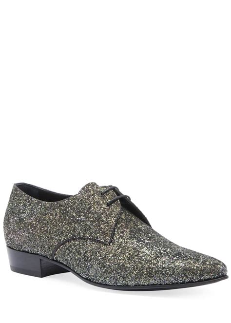 ysl hopper glitter derbies|Saint Laurent Men's Hopper Glitter Derby Shoes .